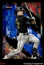 2024 Finest Blue Refractors #163 Henry Davis RC ROOKIE PIRATES 045/150
