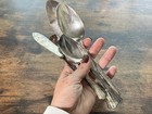 47 Piece Vintage 40s Rogers Treasure Floral SILVER PLATED IS Flatware Utensils — photo 4