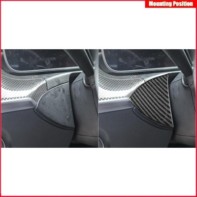 For Mercedes 2022-2024 W206 C-clas Genuine Carbon Fiber Steering Wheel Side Trim