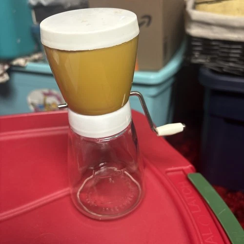 Federal Housewares Vintage Glass Nut Chopper Grinder