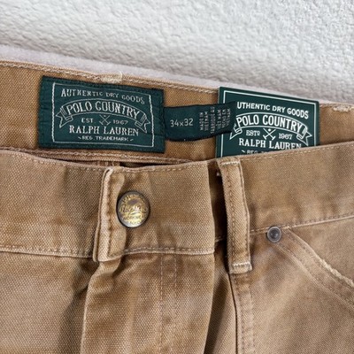 Ralph Lauren Polo Country Double Knee Canvas Carpenter Pants Men