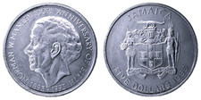 Jamaika 5 Dollar 1993 100. Jahrestag - Geburt von Norman Washington Manley