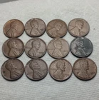 Lincoln Wheat Small Cents Mixed Date Lot 12 Coins Circulated Business Strike