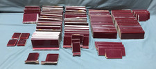 VTG Lot 120 Hermosa Burgundy Ceramic Bathroom Arts & Crafts Tiles Old 1828-25B