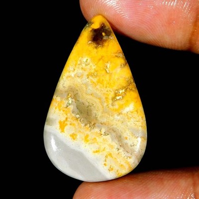 19,80Cts. 100 % natürlicher Hummel Jaspis Birne Cabochon lose Edelstein