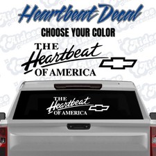 Chevy Heartbeat Of America Vinyl Decal Chevy Heartbeat Of America Vinyl Decal