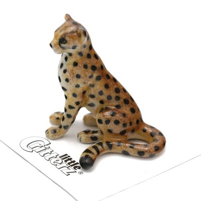 Little Critterz - Cheetah ''Jelanii'' Forest Animal - Miniature Porcelain Figurine