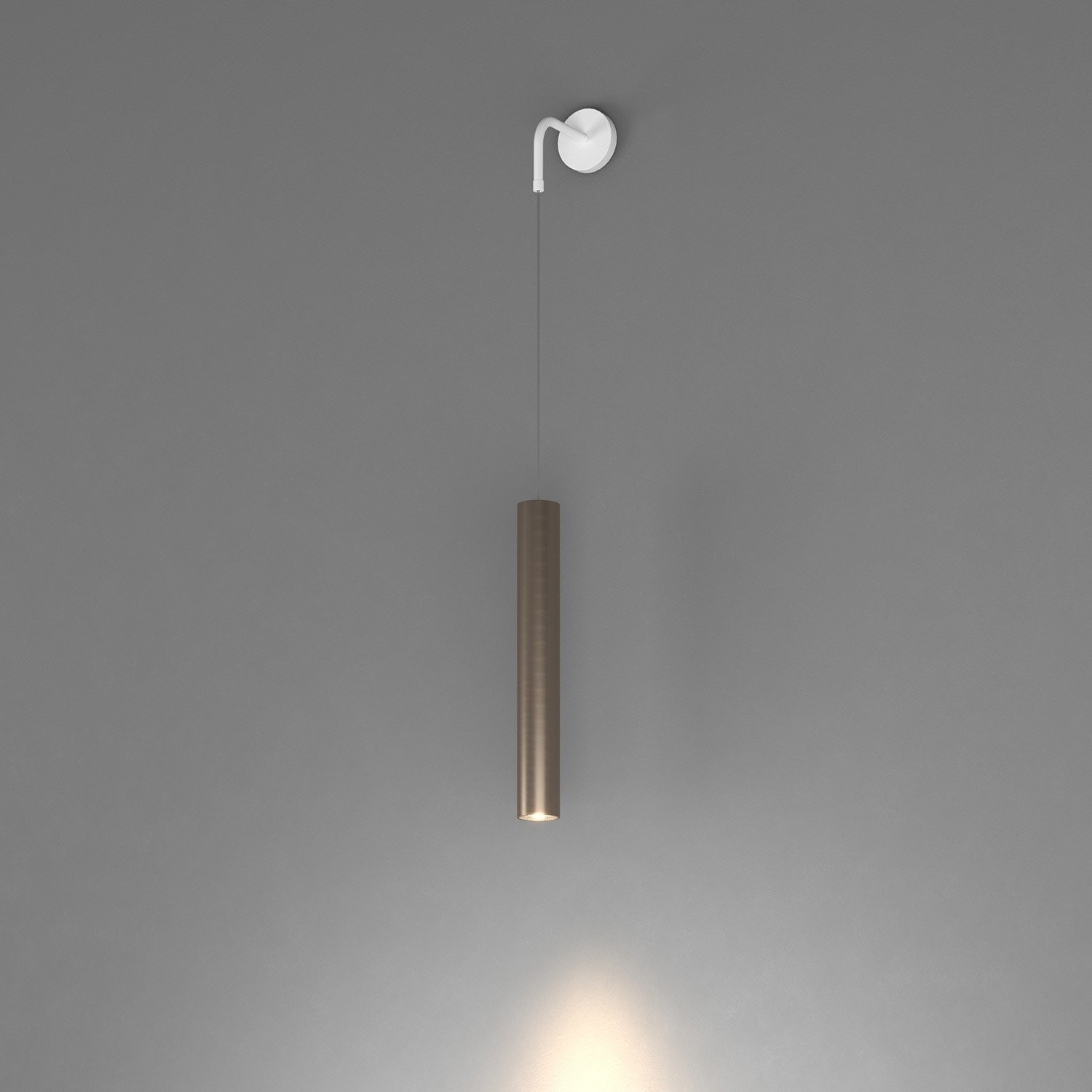 Applique Xeana Metallo Bianco Bronzo | Stile Retro Industrial GU10