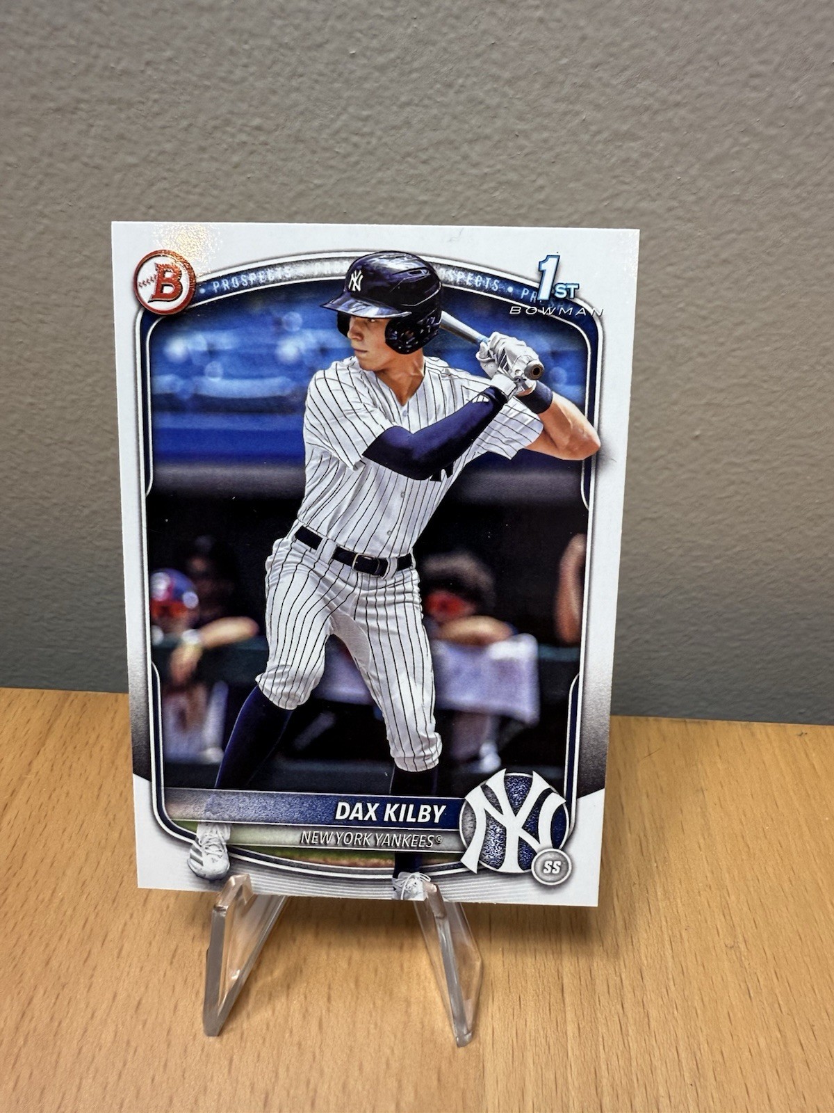 2025 Bowman Draft Dax Kilby Paper Base 1st - New York Yankees
