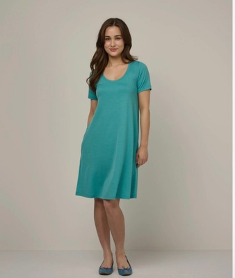 #ad New Women’s Woolamp; Maggie Swing Dress Aqua Teal Size S Regular $168 MSRP Limited $132.99