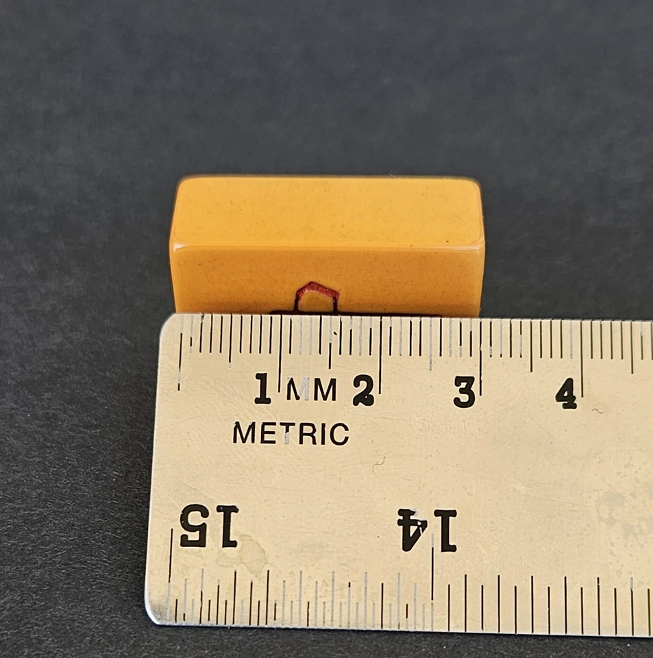 Vintage Butterscotch Bakelite Mahjong Catalin Mah Jongg Set - Image 3 of 4