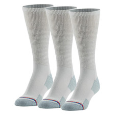 MediPeds Diabetic Women's Half Cushion Crew Sock 3 Pairs women's Shoe Size 10-13