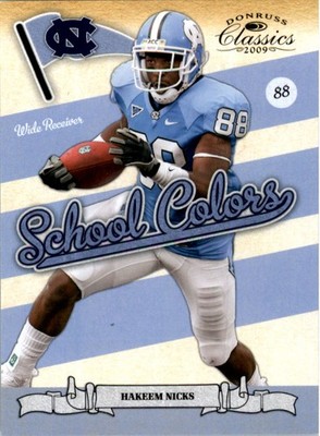 2009 Donruss Classics School Colors #15 Hakeem Nicks - FB