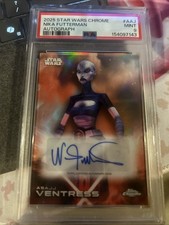 2025 Topps Chrome Star Wars Asajj Ventress Auto Refractor Nika Futterman A-AJ