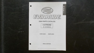 Evinrude 2000 Parts Catalog 4-Stroke 40 50 Models E40PL4SSC E50PL4SSC