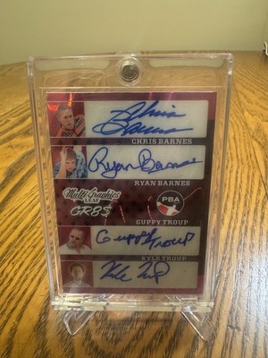 2025 Leaf Eclectic PBA - Troup Barnes Tang Bohn Petraglia GR8S 8 autographs 2/7