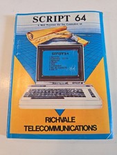 VTG Script 64 A word processor for Commodore 64 book Richvale Communication