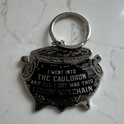 LitJoy I Went Into The Cauldron Keychain