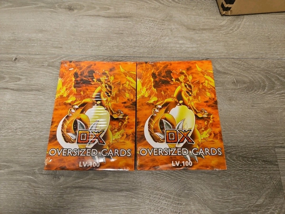 X2 Pokémon Oversized Cards Large Jumbo DX LV 100 Pikachu Charzard