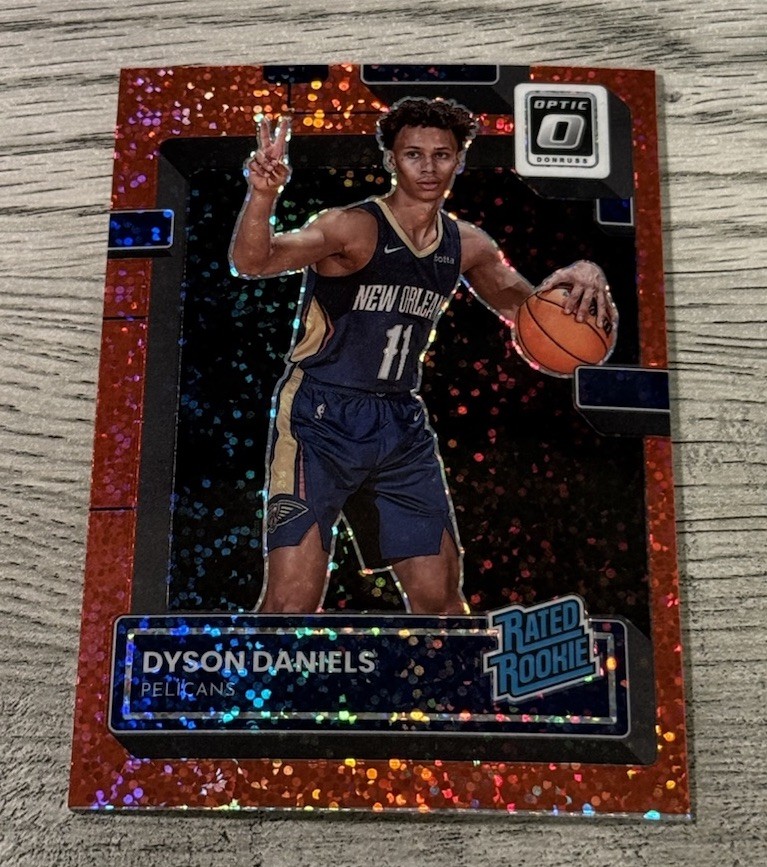 2022-23 Panini Donruss Optic - Rated Rookie Dyson Daniels #250 Red Sparkle  (RC)