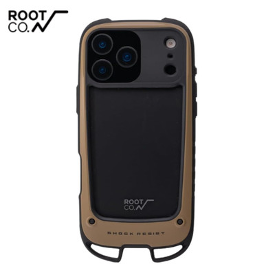 ROOT CO. GRAVITY stoßfestes Gehäuse + Halt. für iPhone 17 Pro Max Hülle Coyot...