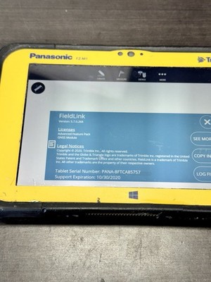 Trimble Panasonic FZ-M1 Rugged Tablet w/ Trimble Field Link 5.5
