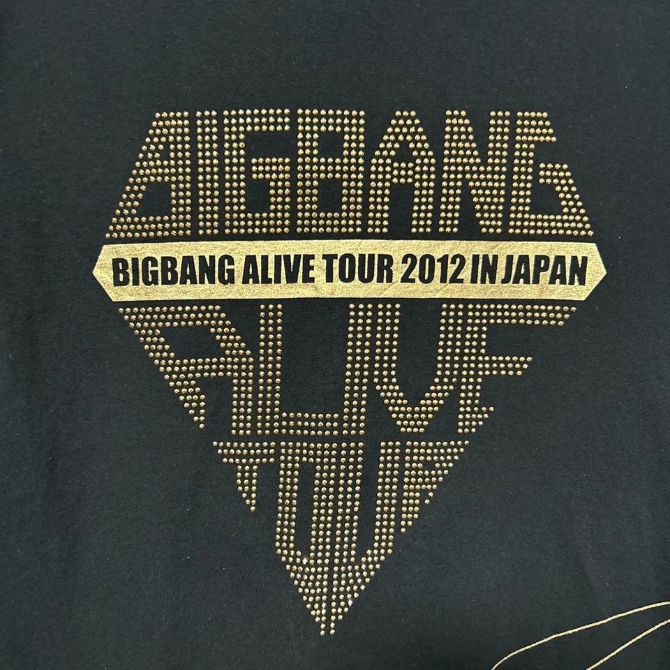 BIGBANG T-shirt BIGBANG ALIVE TOUR 2012 IN JAPAN Size L BLK Gold - Image 3 of 4