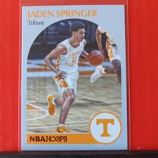 2021 Chronicles Draft Picks Jaden Springer Rookie Bronze NBA Hoops Tribute (RC)