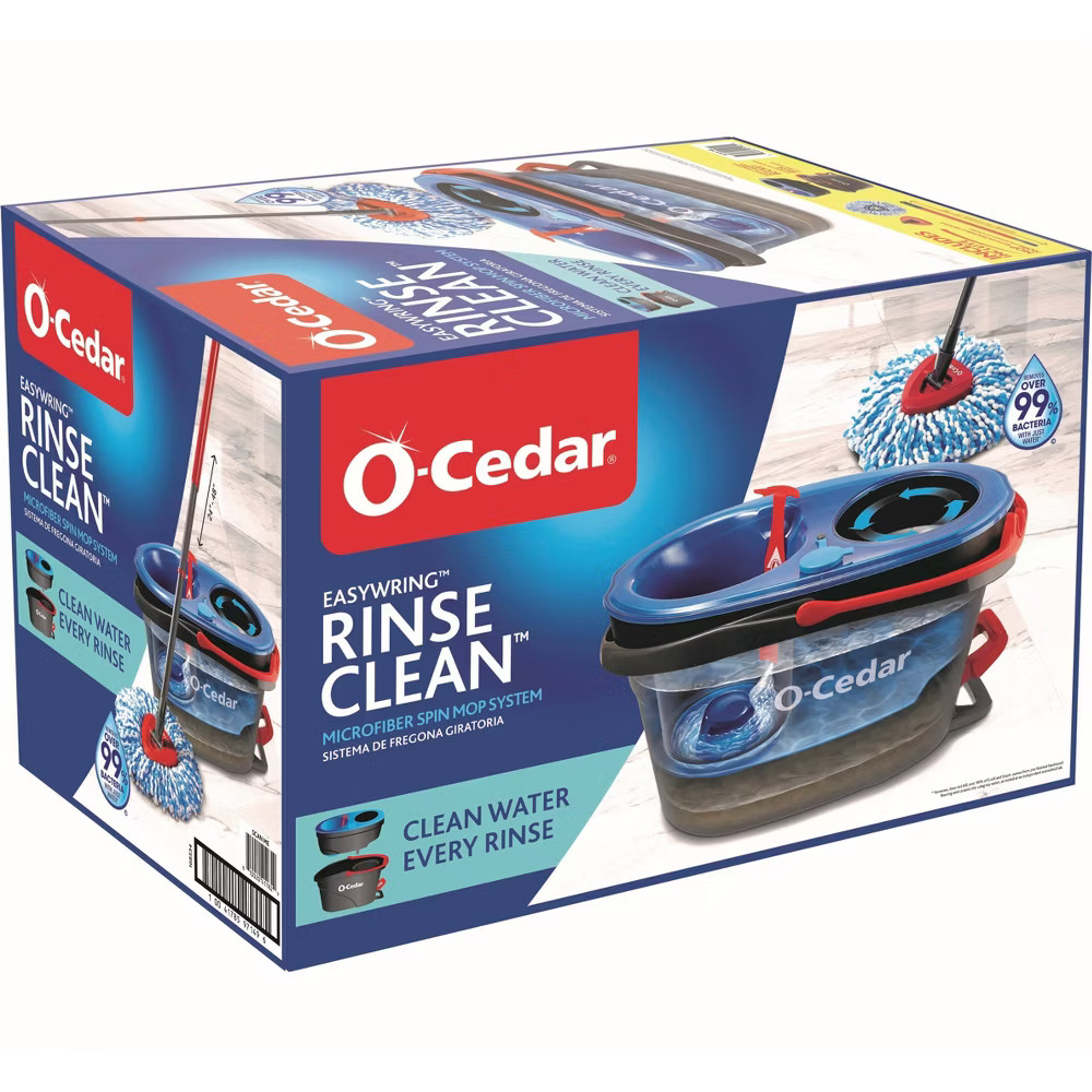 O-Cedar EasyWring Rinse Clean Spin Mop & Bucket