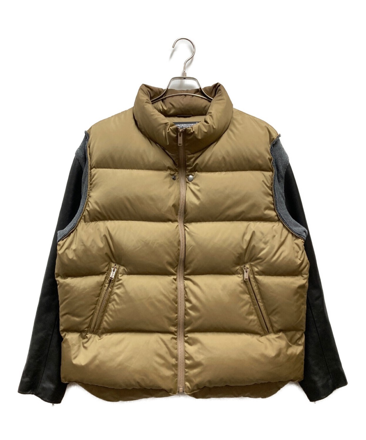 UNDERCOVER Leather Trim Down Jacket UC2B9208-1 Be… - image 1