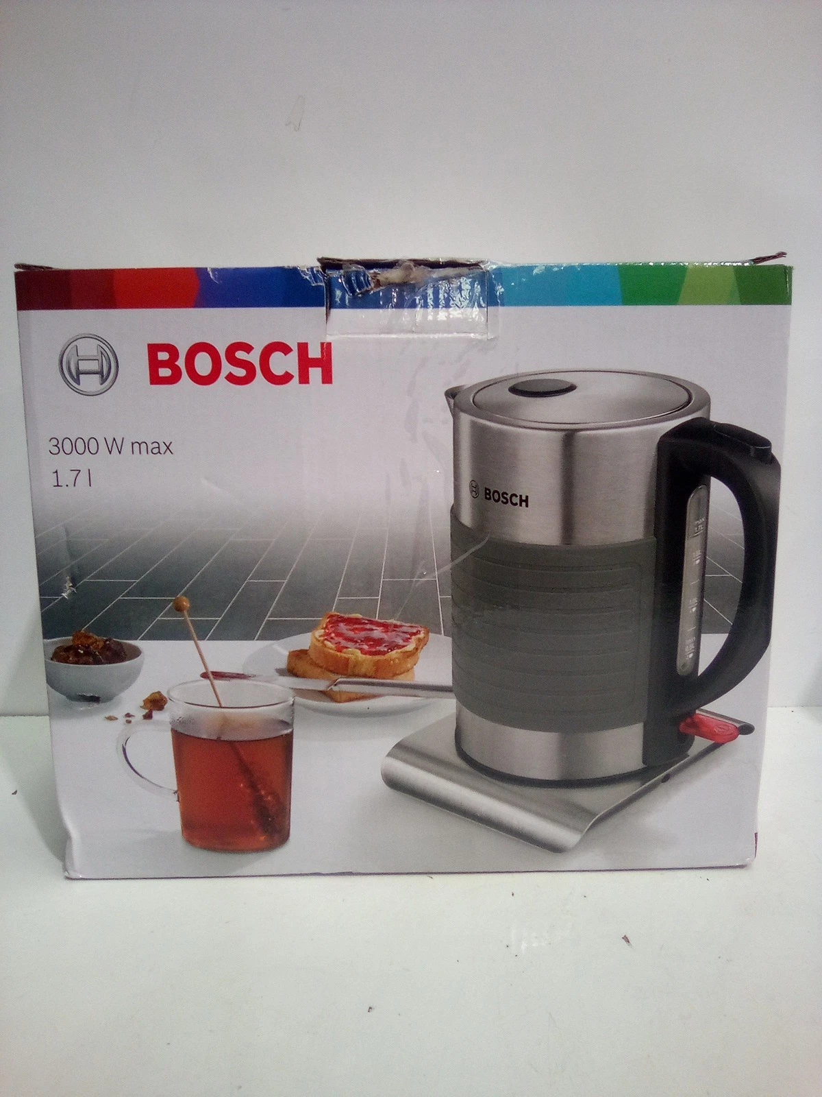 Bosch TWK7S05 kettle wireless 1,7l - stainless steel grey
Opens in a new window or tab