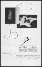1925 Smith Paulson Advertising Service Chicago Typography Font Art Deco Print Ad