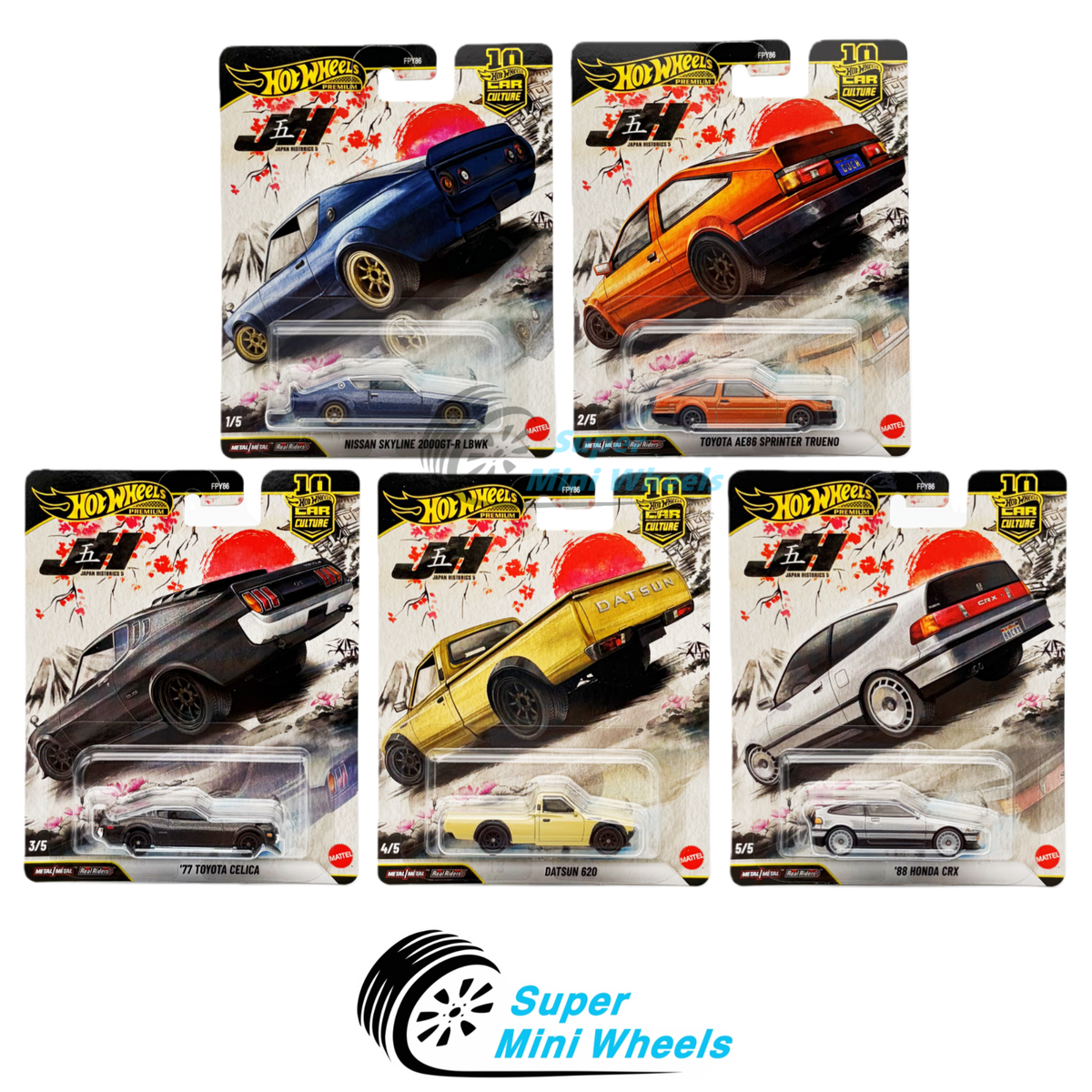 Hot Wheels 1:64 Car Culture 2026 P Case – Japan Historics 5 - 5
