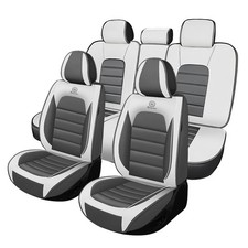 Full Set Seat Covers for Toyota Camry 2015-2026, Gray-White