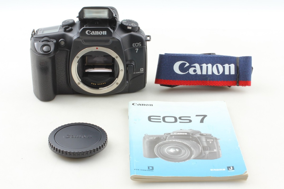 フィルムカメラ Canon EOS 7 EYE CONTROL 28-105mm 3.5-4.5 Eye control OK [N MINT] Canon EOS 7 Elan 7E Film Camera Body + BP