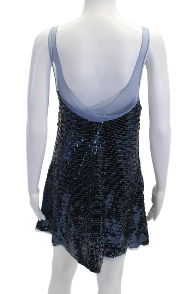 Mini vestido sin mangas azul oscuro sin mangas Intimately Free People para mujer talla S Foto 3 de 4