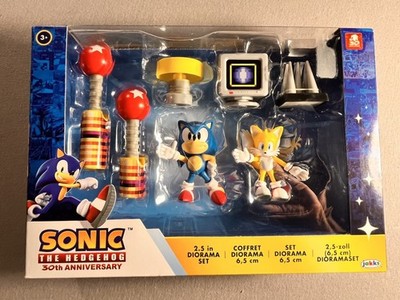 New SONIC The Hedgehog Classic Figure Diorama Set 2.5 Inch Jakks