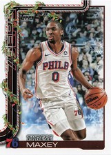 2025-26 Topps Holiday Basketball Tyrese Maxey card #H17 Philadelphia 76ers