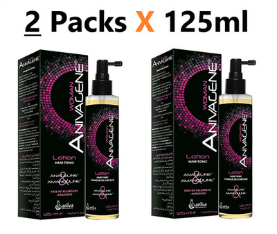 ANIVAGENE Lotion Hair Tonic Woman Reduce hair loss & strengthen weak (2 X 125ML)