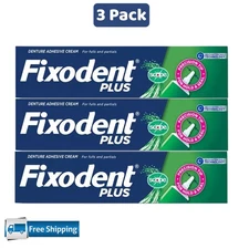 Fixodent Plus Scope Denture Adhesive, Precision Hold, 2.0 oz, 3 Pack - NEW