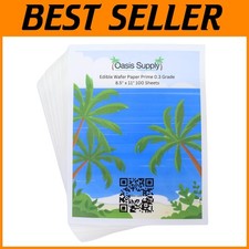 Edible Wafer Paper Pack, 100 Sheets, 8" x 11"