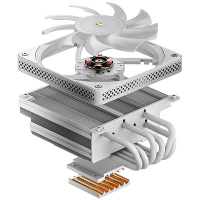 Jonsbo HX6200D CPU-Kühler, 120mm, Weiß RGB SFF ITX 62mm