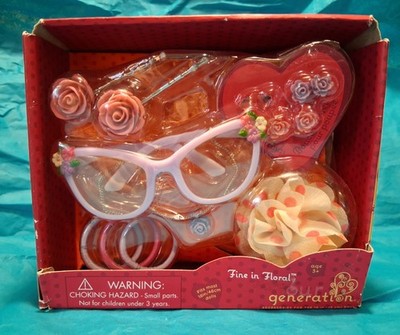 Our Generation Doll Fine In Floral 18 Inch Accessory Set New Damaged Box