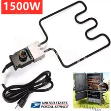 1500W Electric Smoker Grill Heating Element Replacement Part US Plug Controller