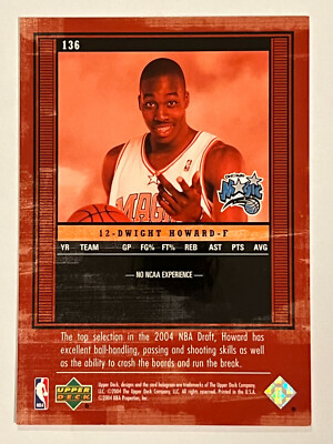 2003-04 Upper Deck UD LEGENDS NBA Draft Redemption #136 Dwight