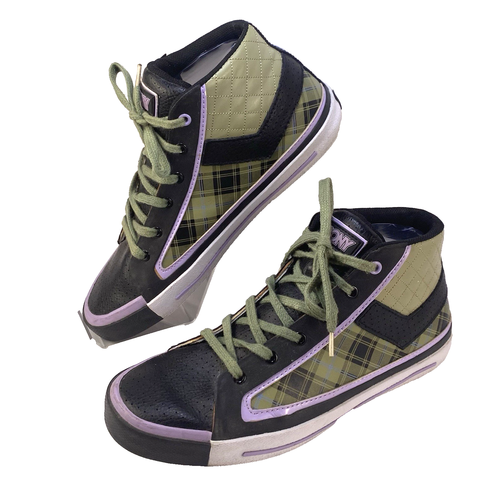 Sneakers Pony donna taglia 9 5 Feed The Cat Mid pelle plaid WL017BC