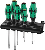 334/6 Rack Schraubendrehersatz Kraftform Plus Lasertip + Rack, 6-Teilig