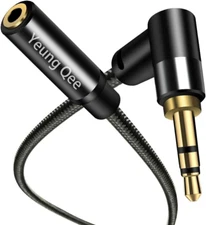 1.5 ft AUX Headphone Extension Cable 3.5mm Male to Female Stereo Audio Cable New