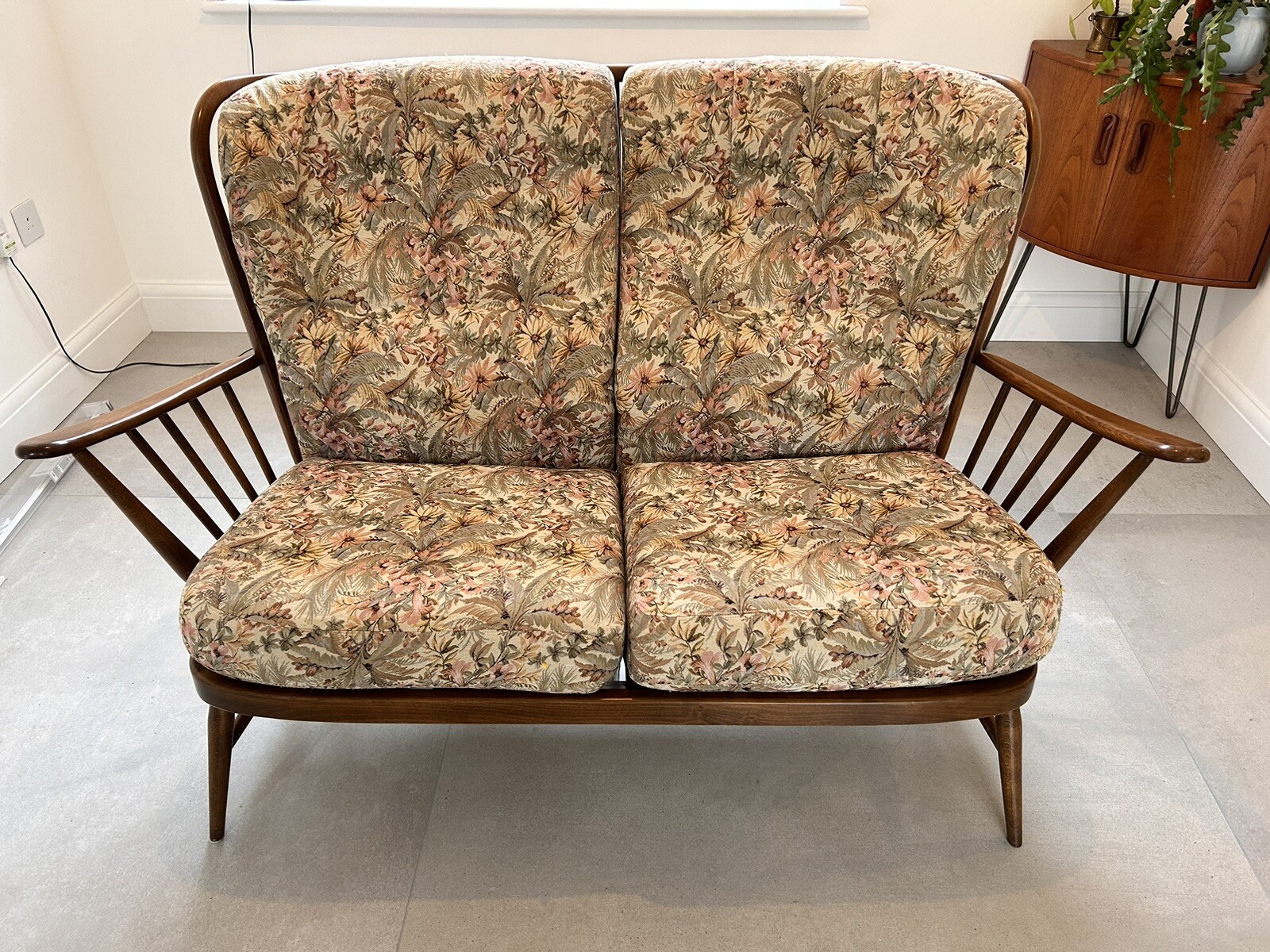 Ercol Twoseater Sofa With Original Cushions eBay