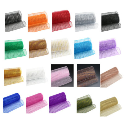 Metallic Deko Netz 25 cm x 9,1 m 25 Farben 10% Rabatt, Kranzherstellung UK Verkäufer